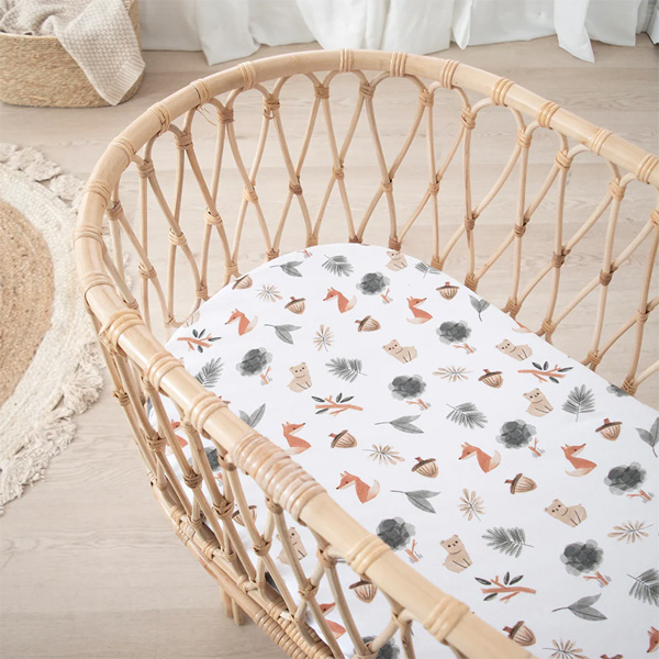 living textiles bassinet sheets