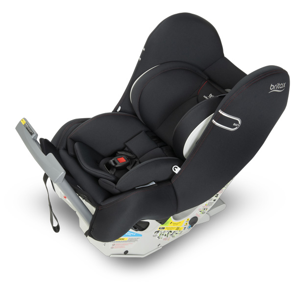 Britax Safe-n-Sound Graphene EA Ifix Convertible Car Seat - black side inclined